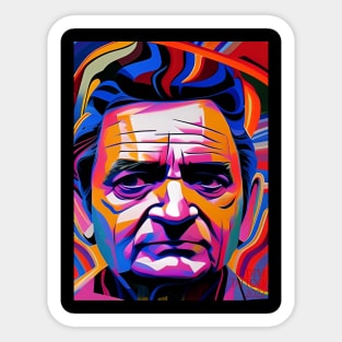 Johnny cash Sticker